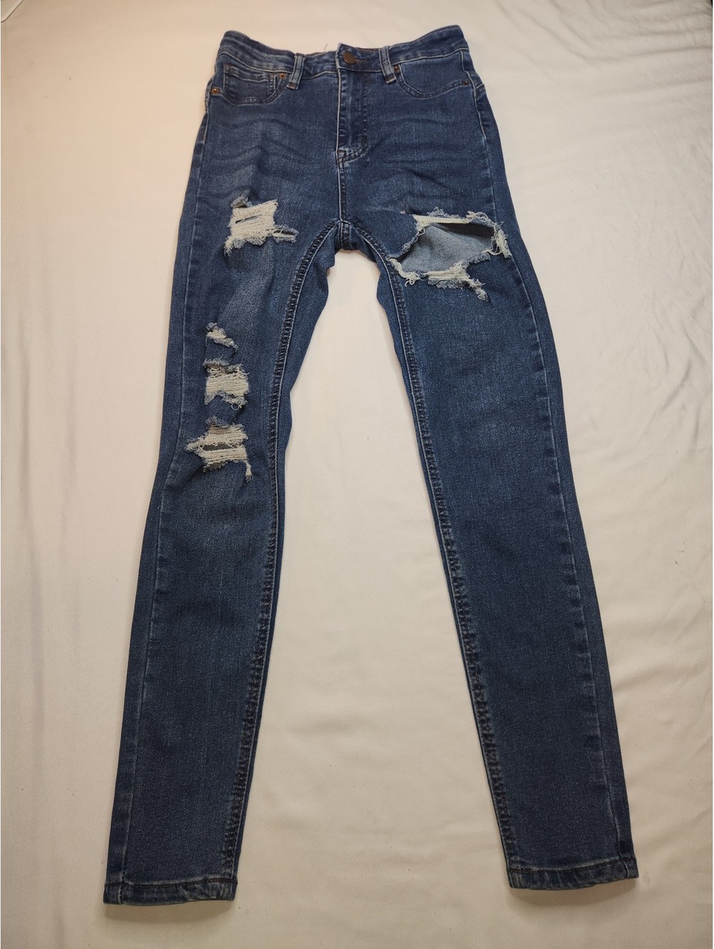 Fashion Nova distressed skinny jeans